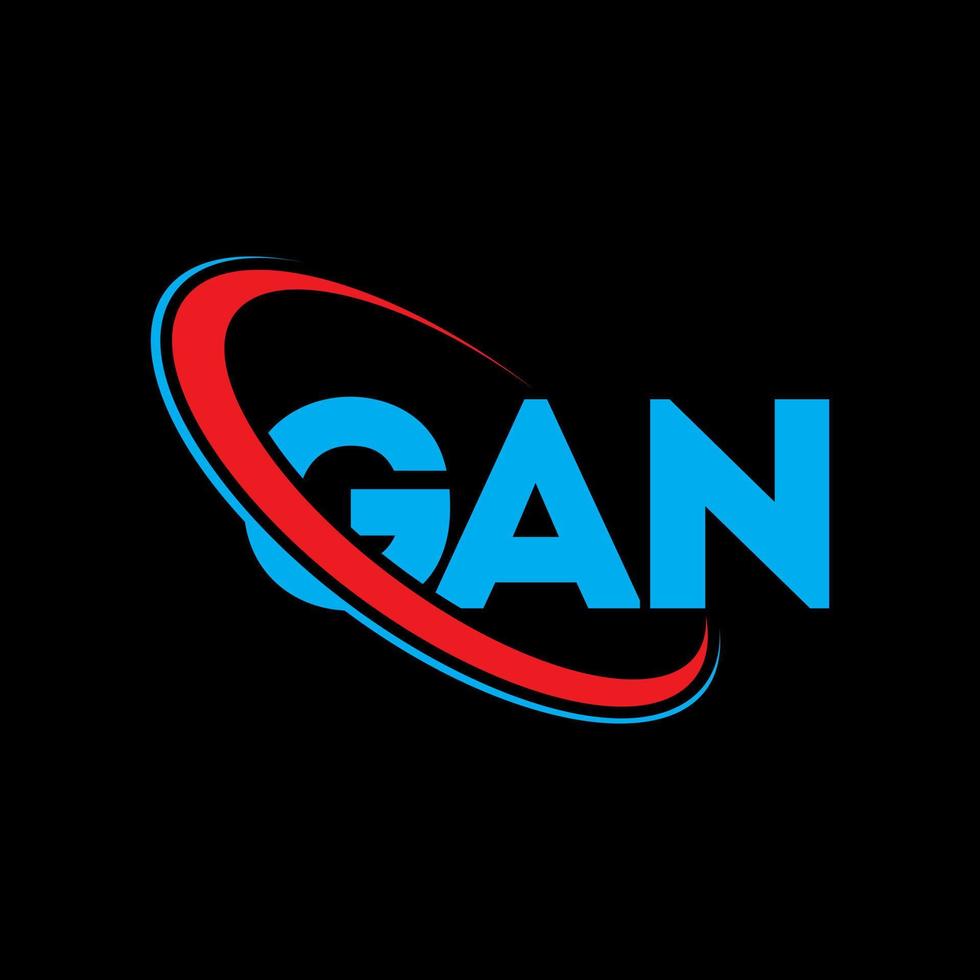 logo gan. lettre de gan. création de logo de lettre gan. initiales logo gan liées avec un cercle et un logo monogramme majuscule. typographie gan pour la technologie, les affaires et la marque immobilière. vecteur