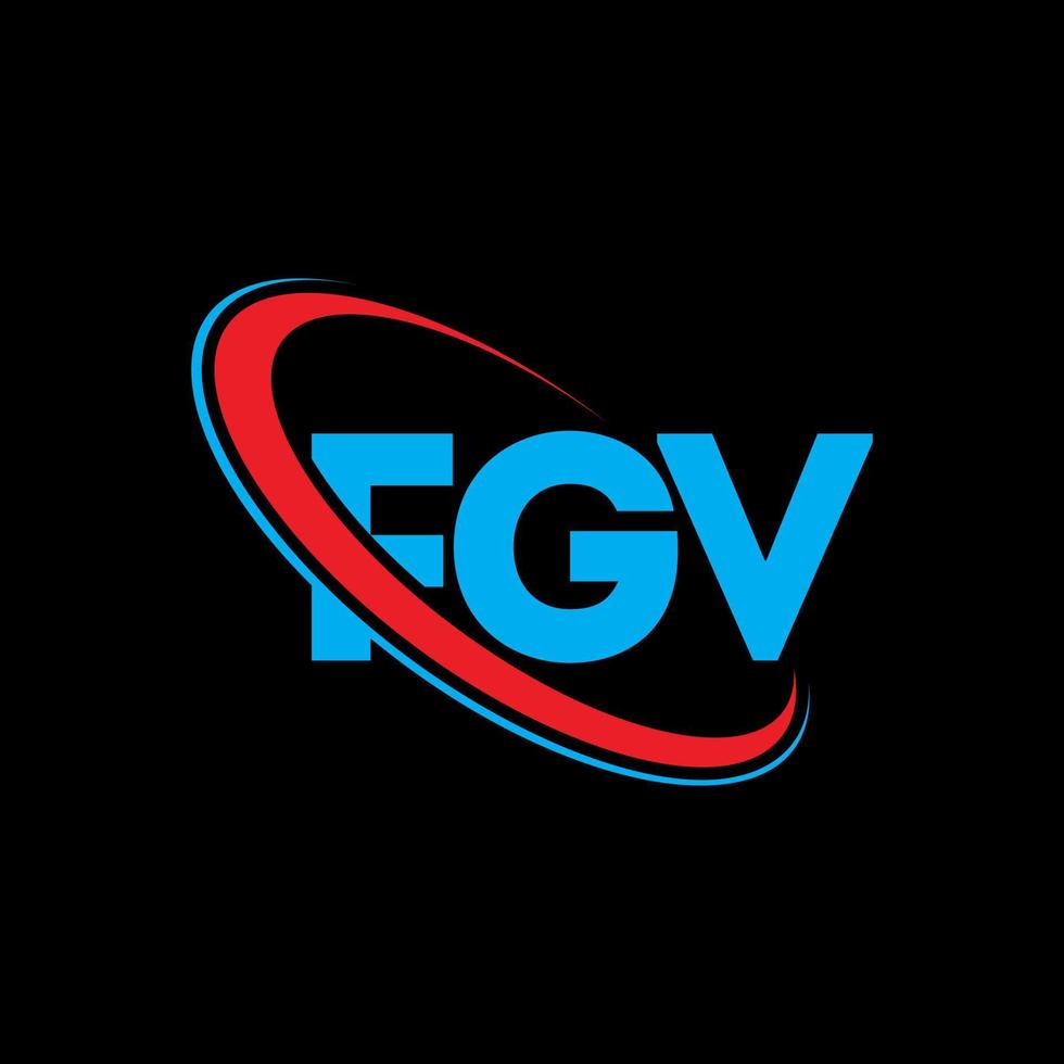 logo fgv. lettre fgv. création de logo de lettre fgv. initiales logo fgv liées avec un cercle et un logo monogramme majuscule. typographie fgv pour la technologie, les affaires et la marque immobilière. vecteur