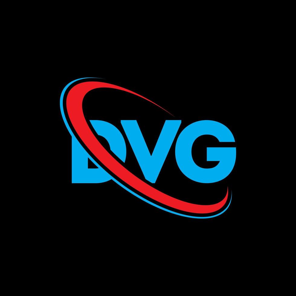 logo dvg. lettre dvg. création de logo de lettre dvg. initiales logo dvg liées avec un cercle et un logo monogramme majuscule. typographie dvg pour la technologie, les affaires et la marque immobilière. vecteur