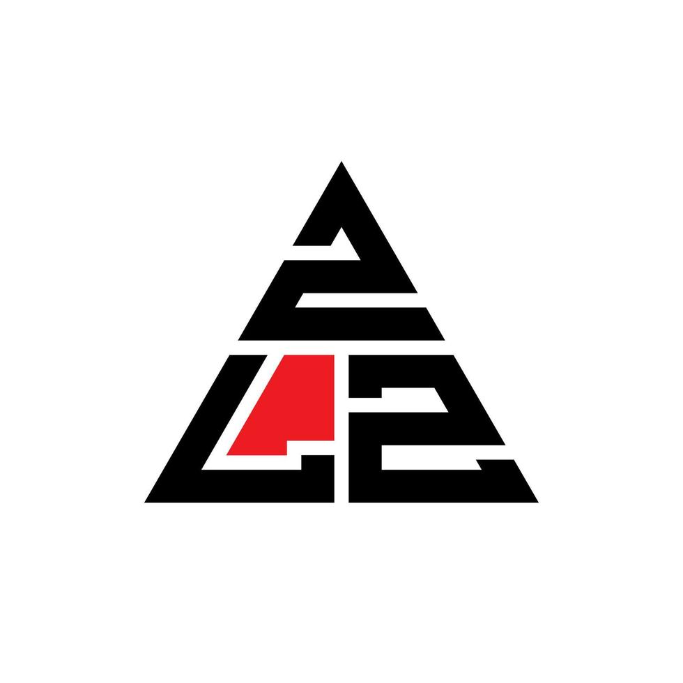 création de logo de lettre triangle zlz avec forme de triangle. monogramme de conception de logo triangle zlz. modèle de logo vectoriel triangle zlz avec couleur rouge. logo triangulaire zlz logo simple, élégant et luxueux.