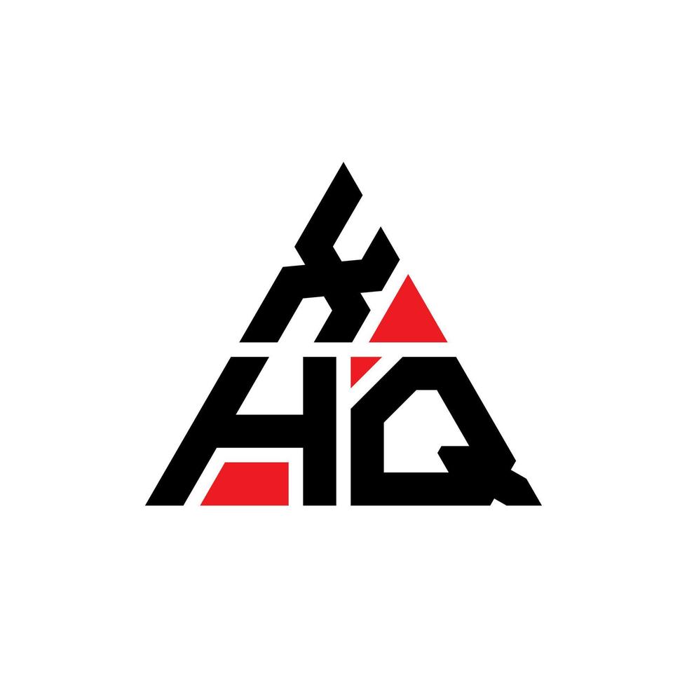 création de logo de lettre triangle xhq avec forme de triangle. monogramme de conception de logo triangle xhq. modèle de logo vectoriel triangle xhq avec couleur rouge. logo triangulaire xhq logo simple, élégant et luxueux.