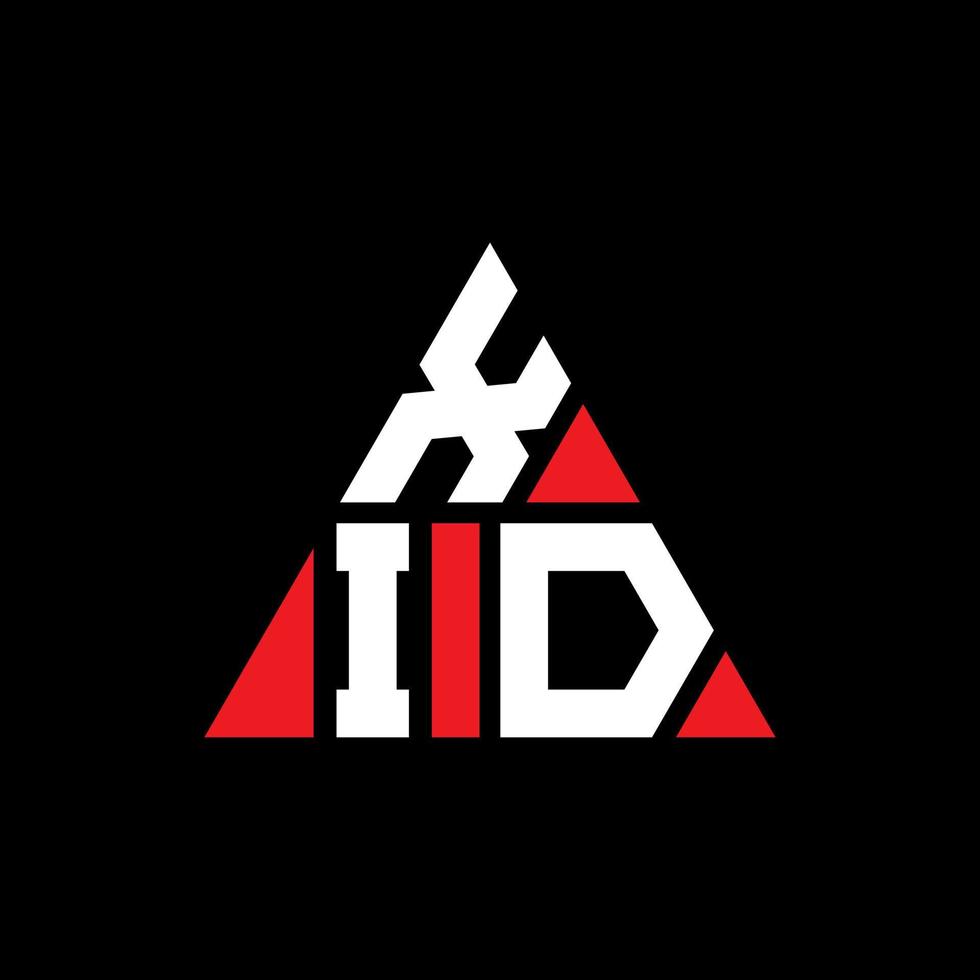 création de logo de lettre triangle xid avec forme de triangle. monogramme de conception de logo triangle xid. modèle de logo vectoriel triangle xid avec couleur rouge. xid logo triangulaire logo simple, élégant et luxueux.