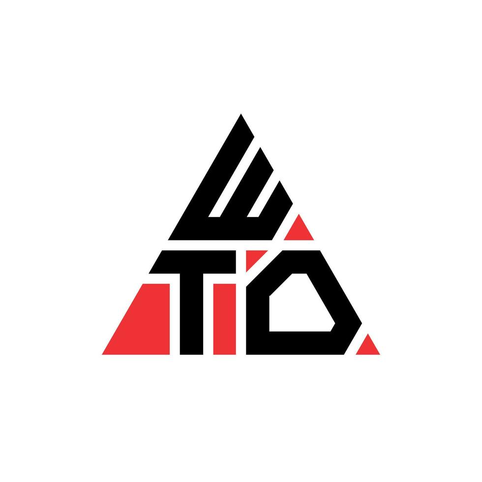 création de logo de lettre triangle omc avec forme de triangle. monogramme de conception de logo triangle omc. modèle de logo vectoriel triangle wto avec couleur rouge. wto logo triangulaire logo simple, élégant et luxueux.