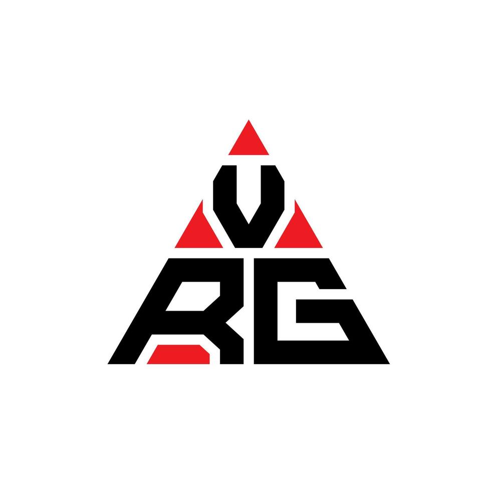 création de logo de lettre triangle vrg avec forme de triangle. monogramme de conception de logo triangle vrg. modèle de logo vectoriel triangle vrg avec couleur rouge. logo triangulaire vrg logo simple, élégant et luxueux.