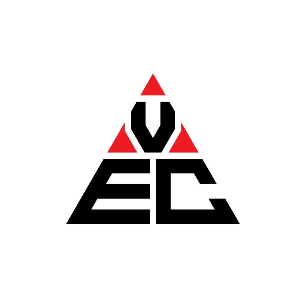 création de logo de lettre triangle vec avec forme de triangle. monogramme de conception de logo triangle vec. modèle de logo vectoriel triangle vec avec couleur rouge. vec logo triangulaire logo simple, élégant et luxueux.