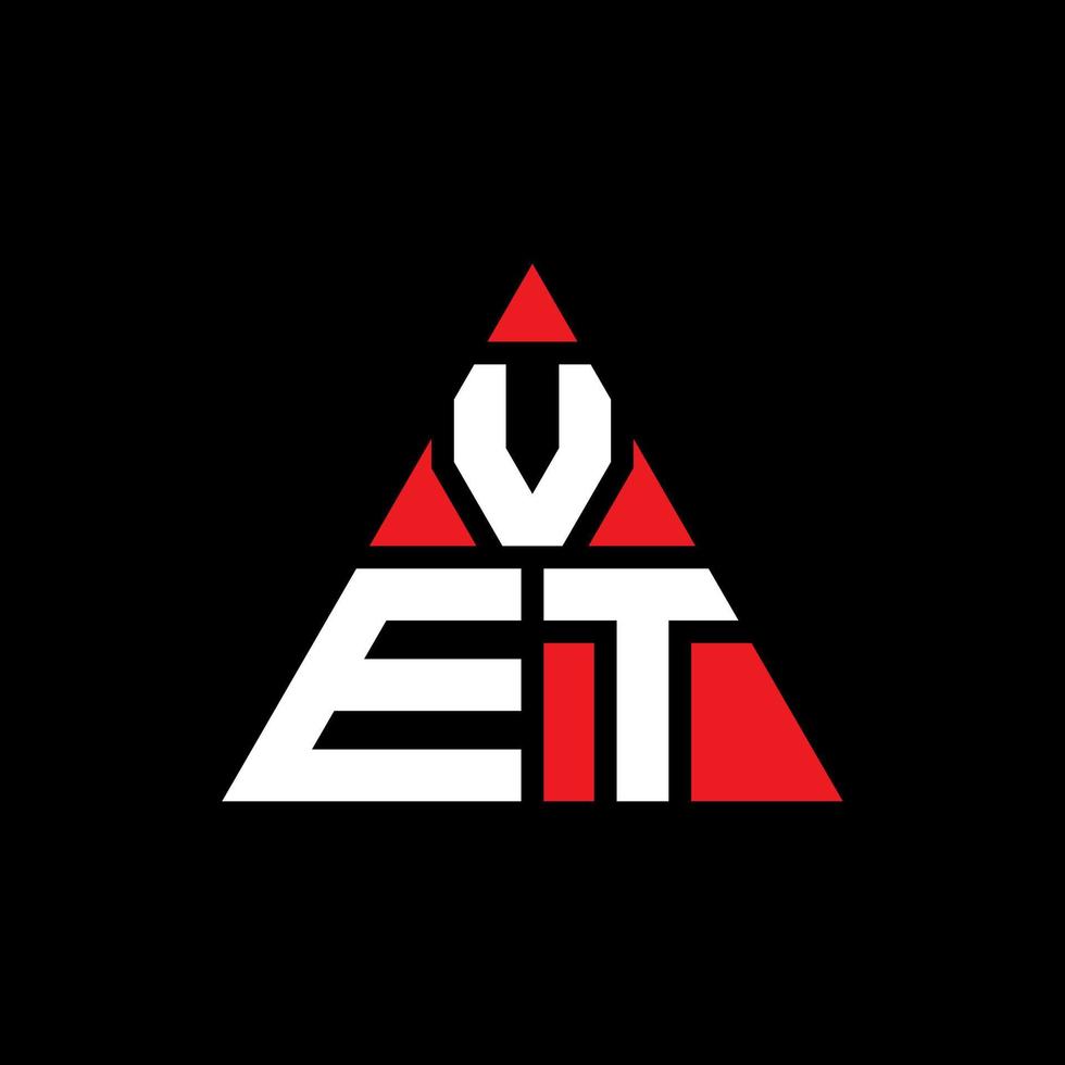 création de logo de lettre triangle vétérinaire avec forme de triangle. monogramme de conception de logo triangle vétérinaire. modèle de logo vectoriel triangle vétérinaire avec couleur rouge. logo triangulaire vétérinaire logo simple, élégant et luxueux.
