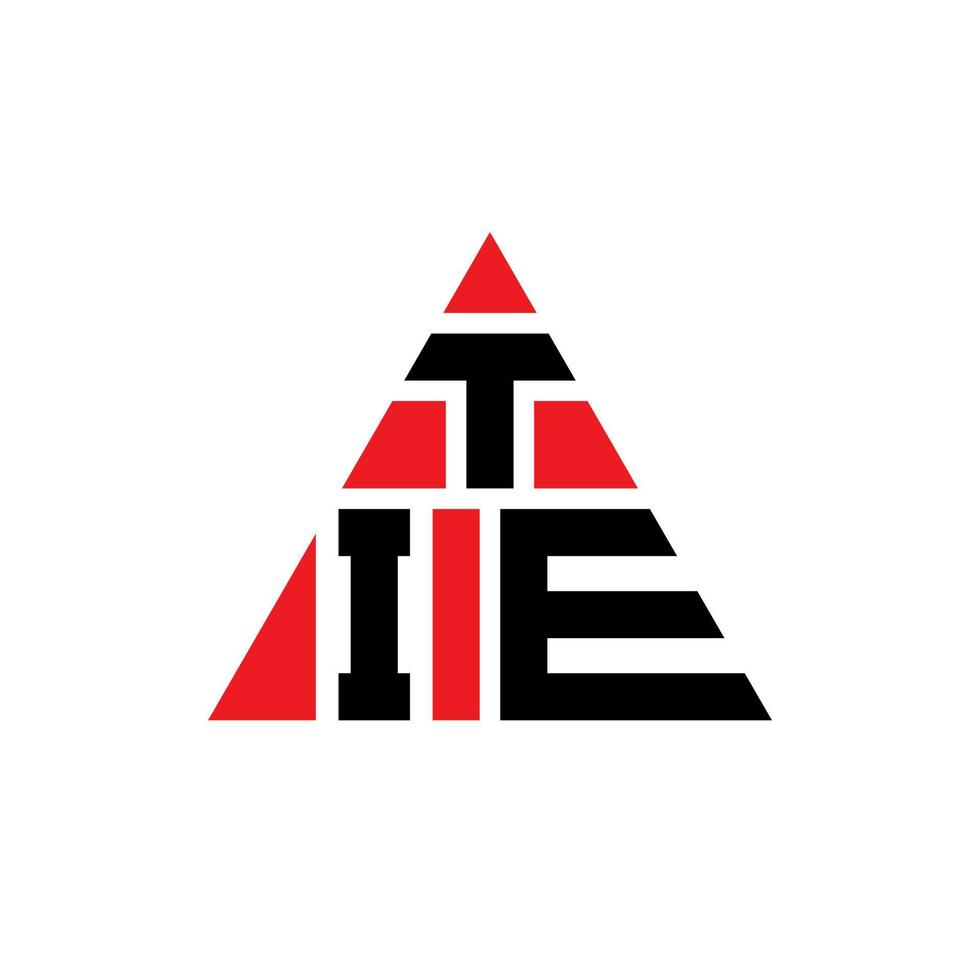 création de logo de lettre triangle cravate avec forme de triangle. monogramme de conception de logo de triangle de cravate. cravate modèle de logo vectoriel triangle avec la couleur rouge. cravate logo triangulaire logo simple, élégant et luxueux.