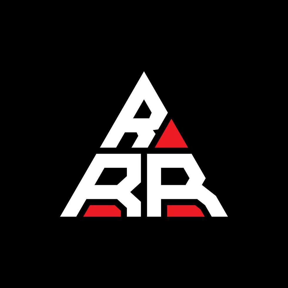 création de logo de lettre triangle rrr avec forme de triangle. monogramme de conception de logo triangle rrr. modèle de logo vectoriel triangle rrr avec couleur rouge. rrr logo triangulaire logo simple, élégant et luxueux.