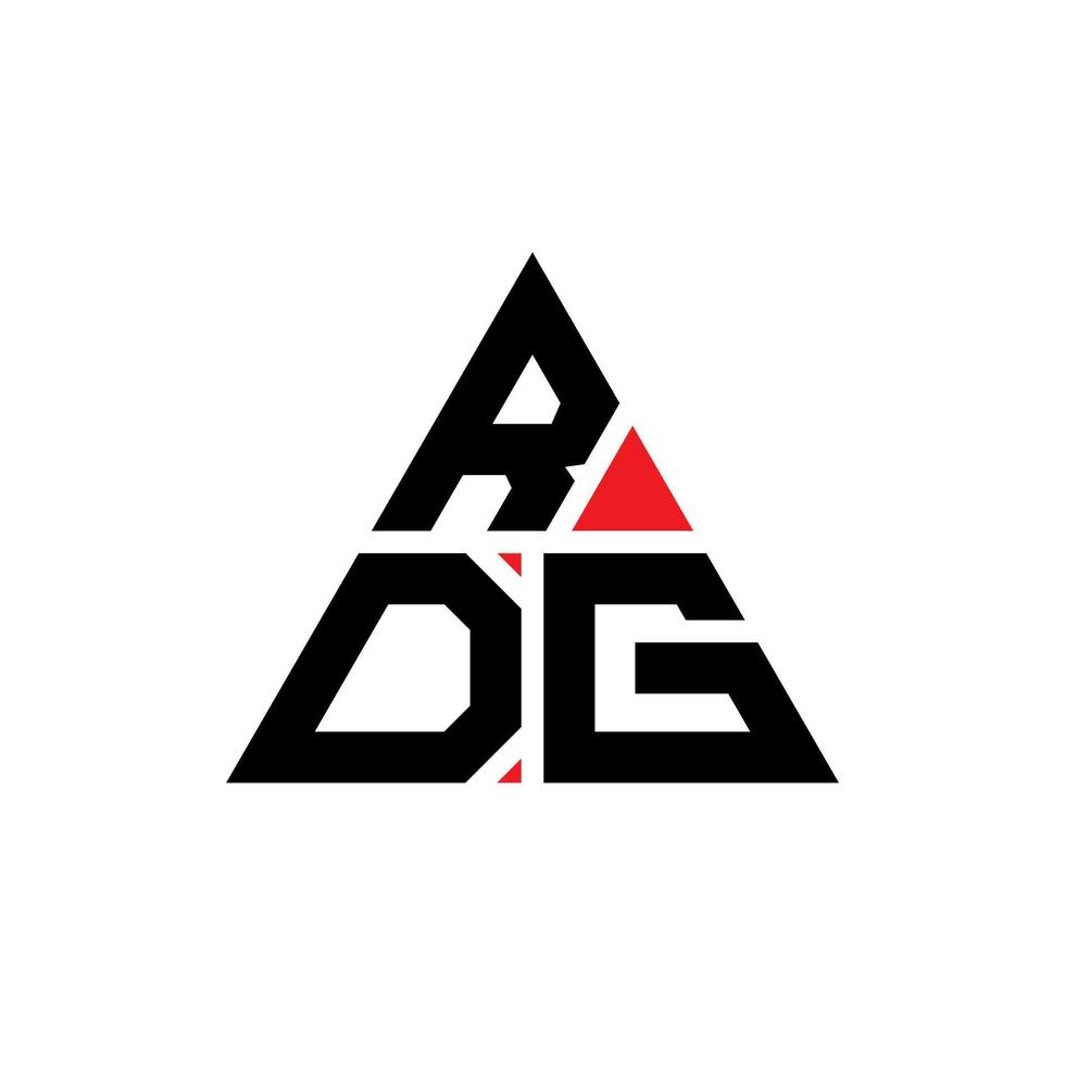 création de logo de lettre triangle rdg avec forme de triangle. monogramme de conception de logo triangle rdg. modèle de logo vectoriel triangle rdg avec couleur rouge. logo triangulaire rdg logo simple, élégant et luxueux.