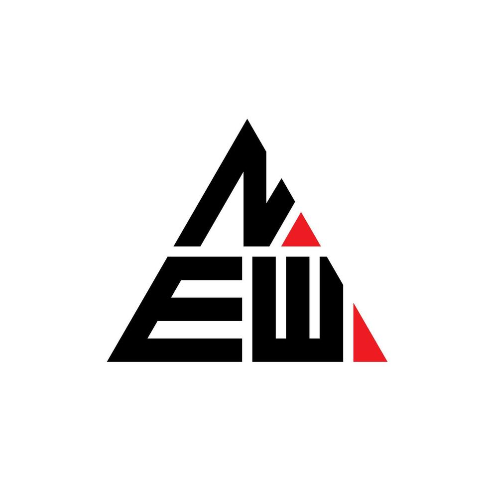 nouveau design de logo de lettre triangle avec forme de triangle. nouveau monogramme de conception de logo triangle. nouveau modèle de logo vectoriel triangle avec couleur rouge. nouveau logo triangulaire logo simple, élégant et luxueux.