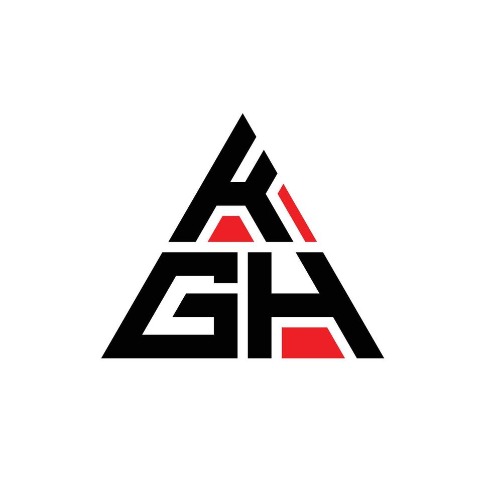 création de logo de lettre triangle kgi avec forme de triangle. monogramme de conception de logo triangle kgi. modèle de logo vectoriel triangle kgi avec couleur rouge. logo triangulaire kgi logo simple, élégant et luxueux.