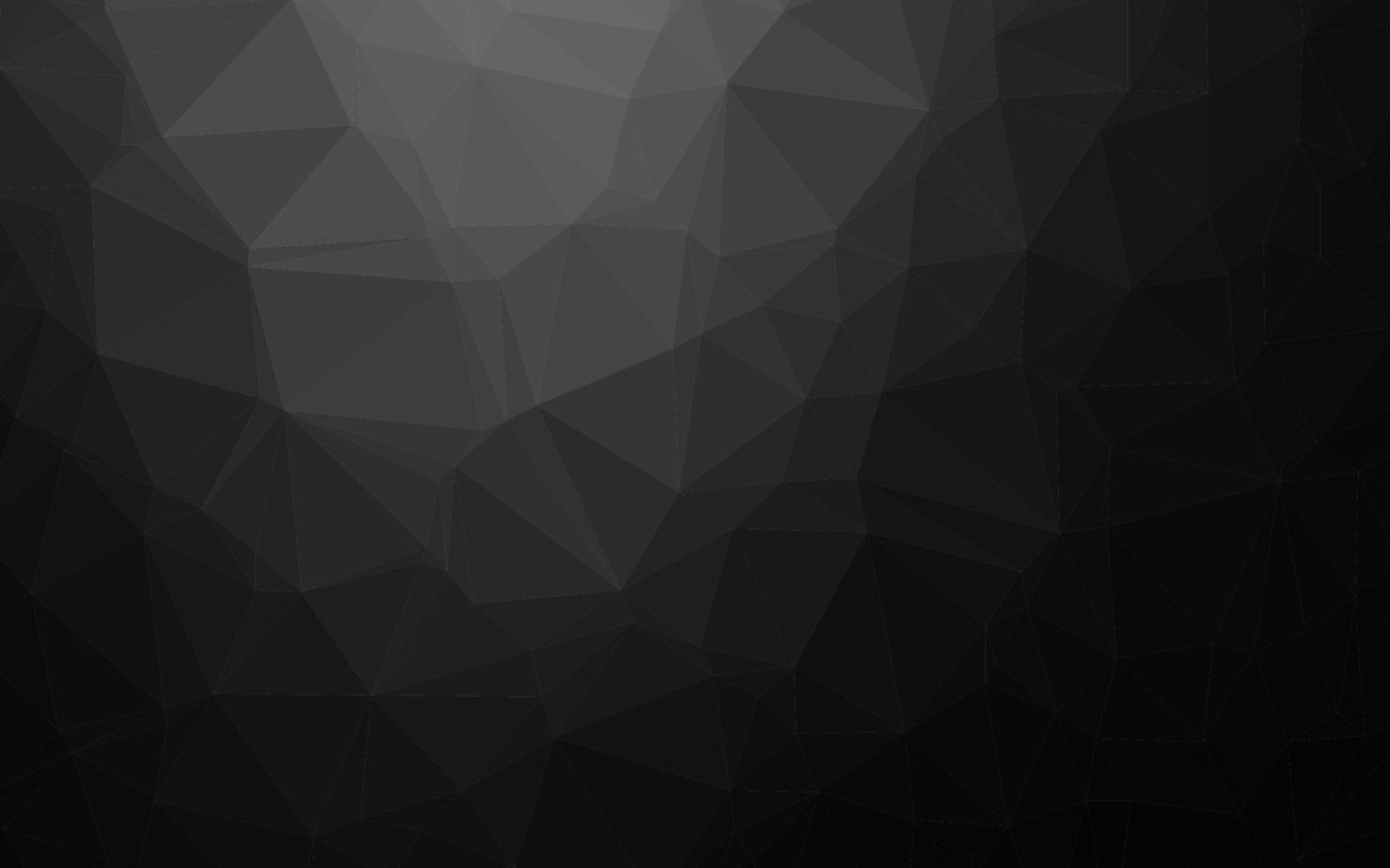 argent foncé, couverture en mosaïque de triangle vectoriel gris.