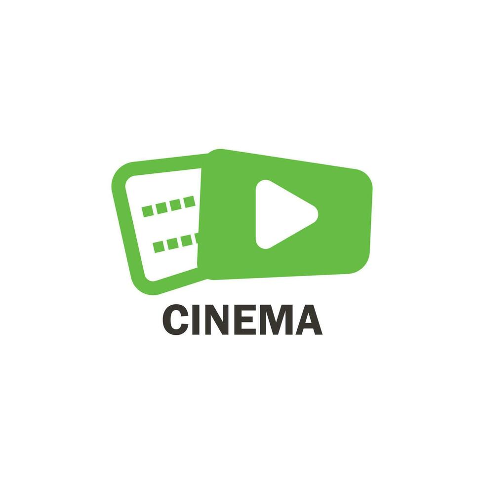 illustration du logo du cinéma. conception vectorielle pour entreprise, hôtel, auberge, site Web, applications. vecteur