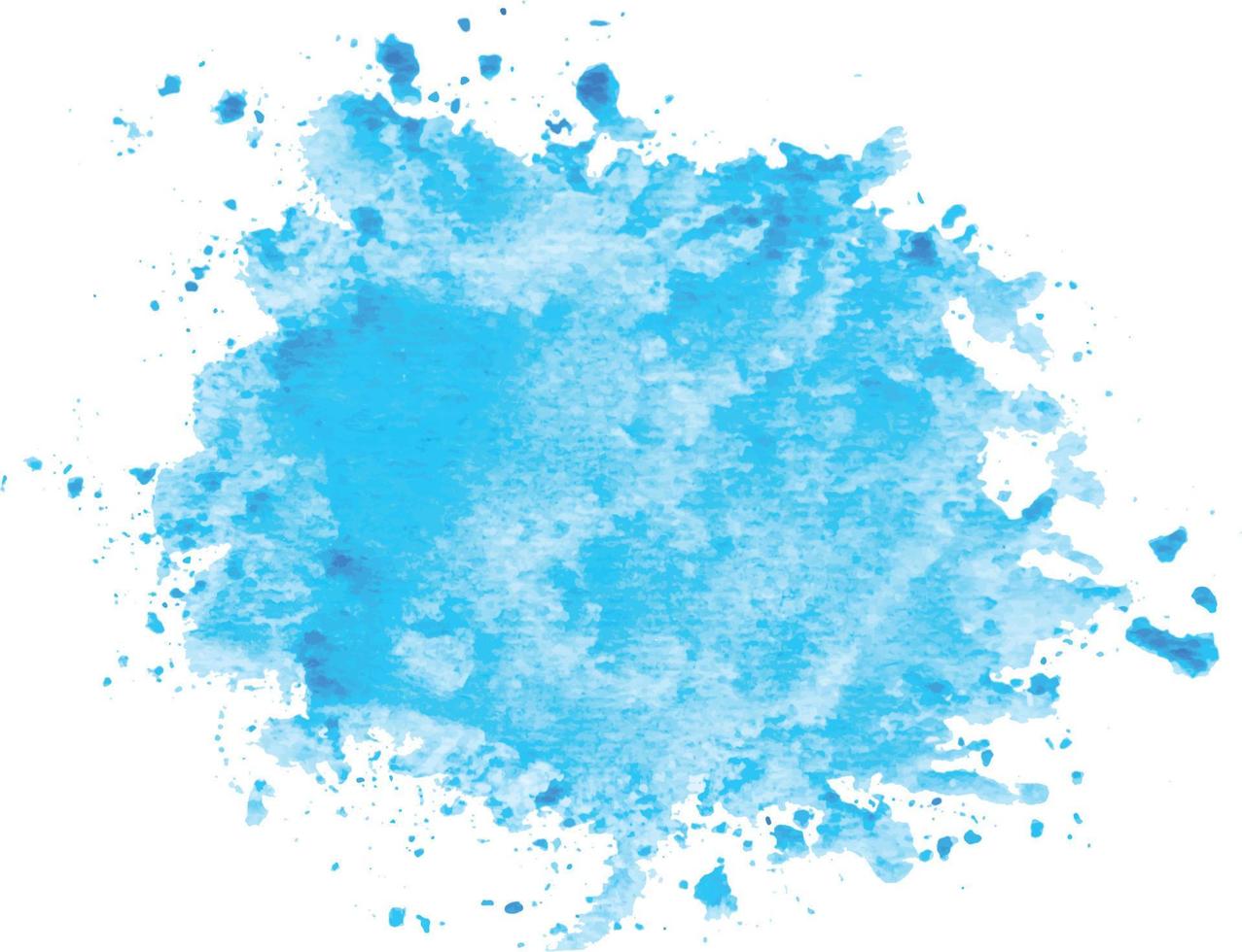 tache liquide aquarelle dessinée à la main de vecteur de couleur bleue. abstrait aqua taches gribouillis goutte élément illustration fond d'écran