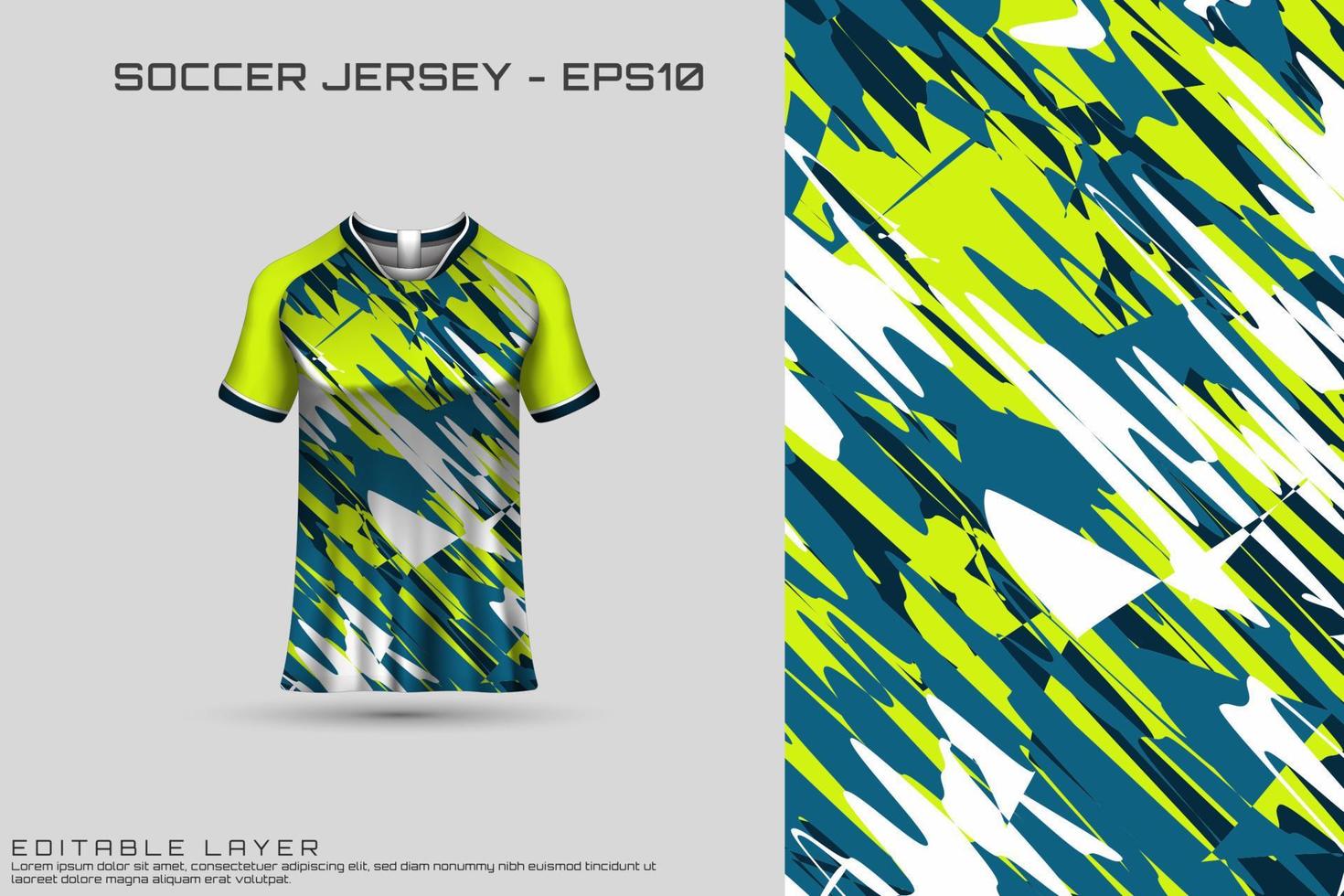 conception de maillot de sport. design sportif pour le football, la course, le maillot de jeu. vecteur. vecteur