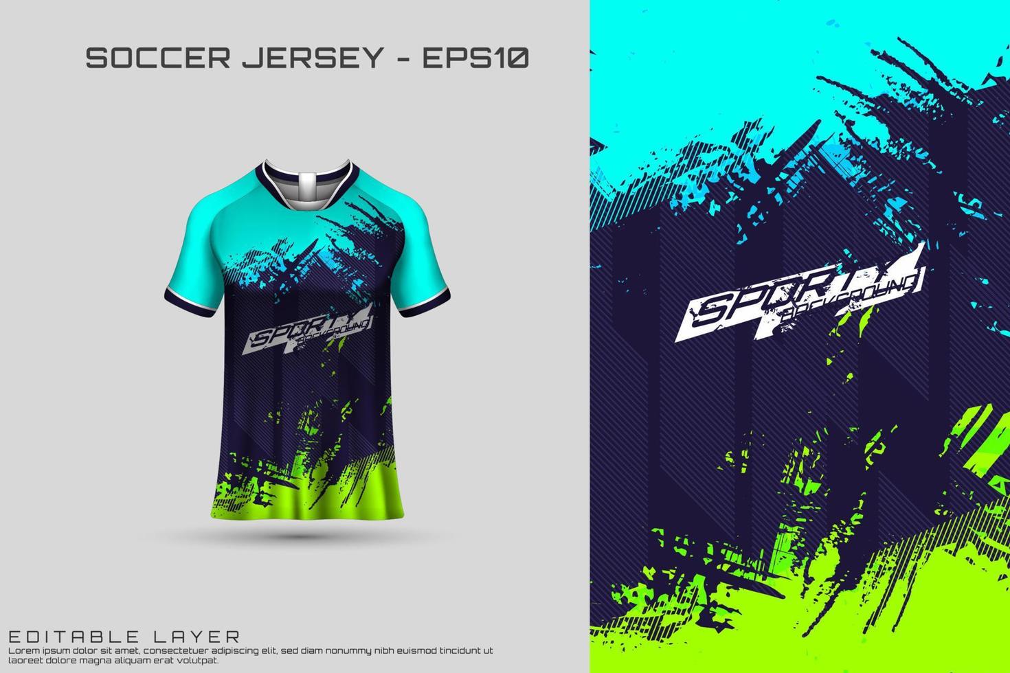 conception de maillot de sport. design sportif pour le football, la course, le maillot de jeu. vecteur. vecteur