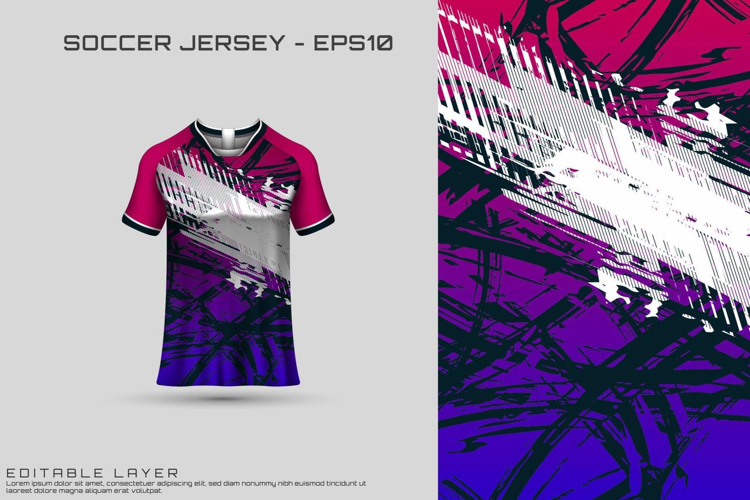 conception de maillot de sport. design sportif pour le football, la course, le maillot de jeu. vecteur. vecteur