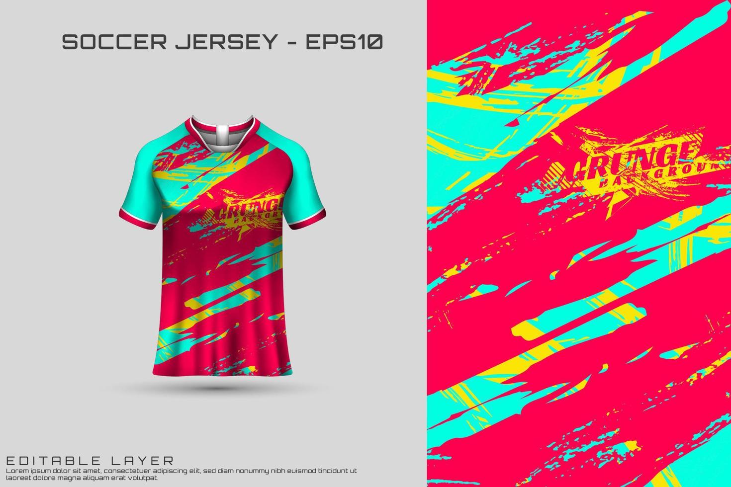 conception de maillot de sport. design sportif pour le football, la course, le maillot de jeu. vecteur. vecteur