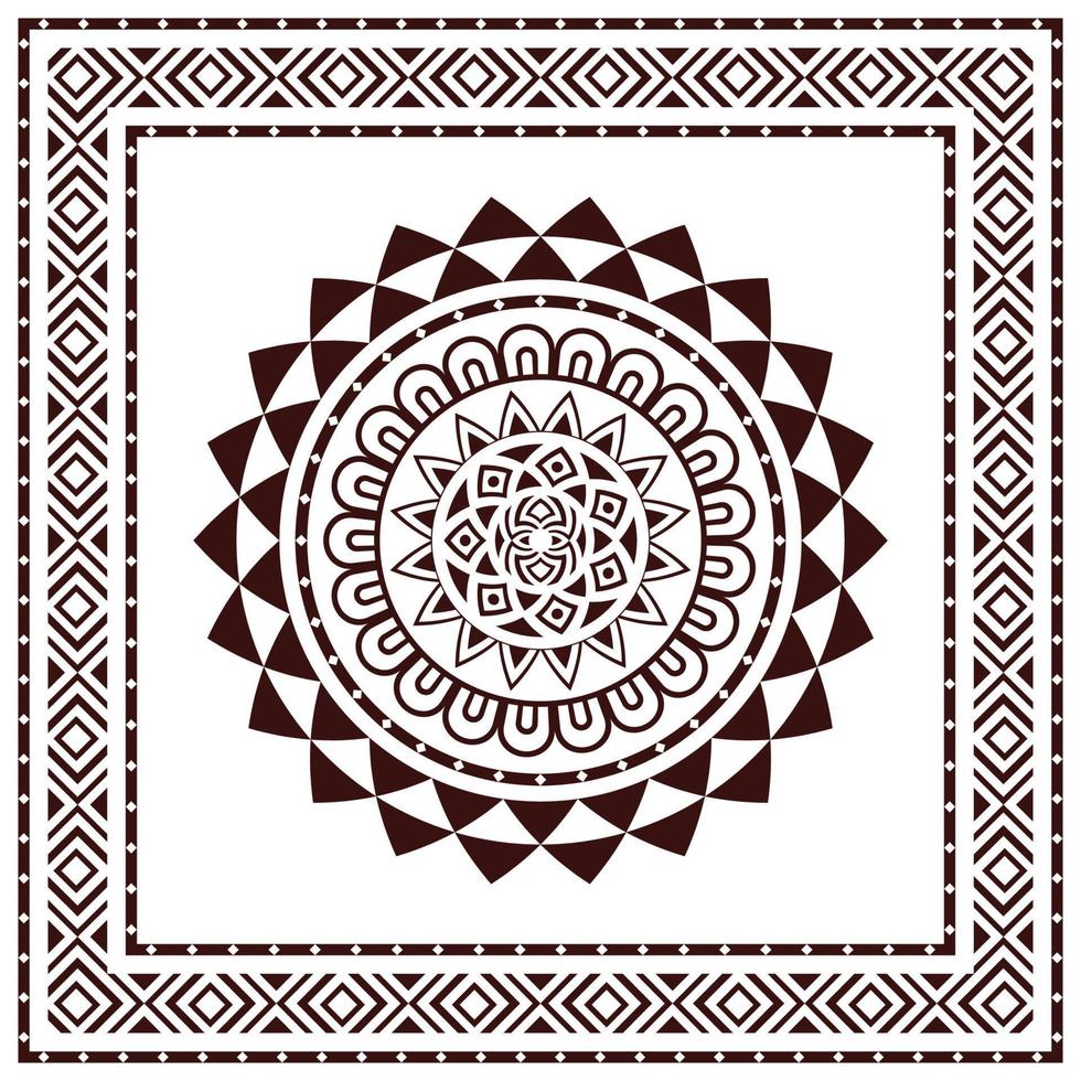 motif bandana écharpe tribal. conception de style maori polynésien pour femme hijab, tapis boho, bandana, cravates, batik, tapis, châle, taie d'oreiller. motif carré vecteur