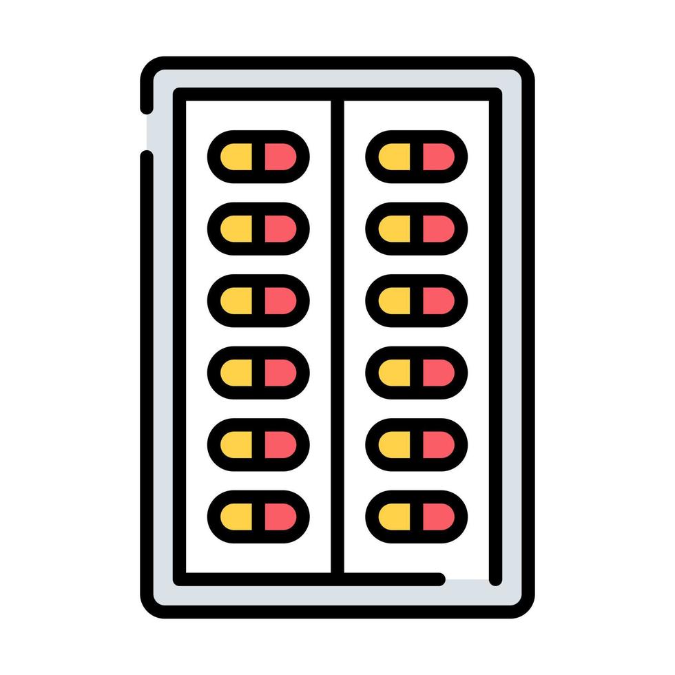 conception de concepts modernes de pilules, illustration vectorielle vecteur