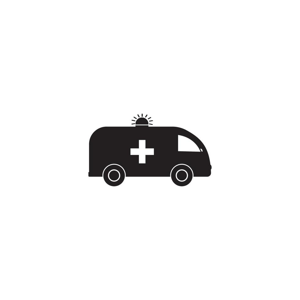 modèle de conception d'illustration vectorielle d'icône d'ambulance. vecteur