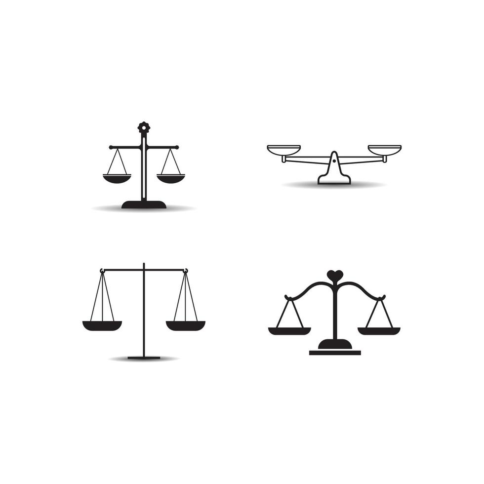 modèle de conception d'illustration vectorielle d'icône d'équilibre vecteur