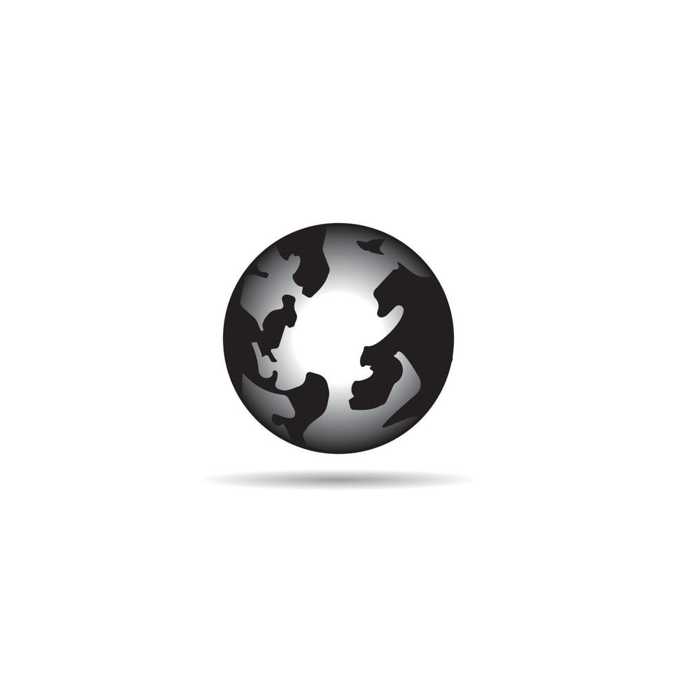 conception de modèle d'illustration vectorielle logo globe vecteur