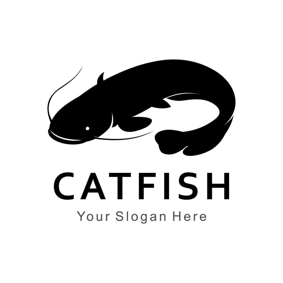 vecteur de logo de poisson-chat