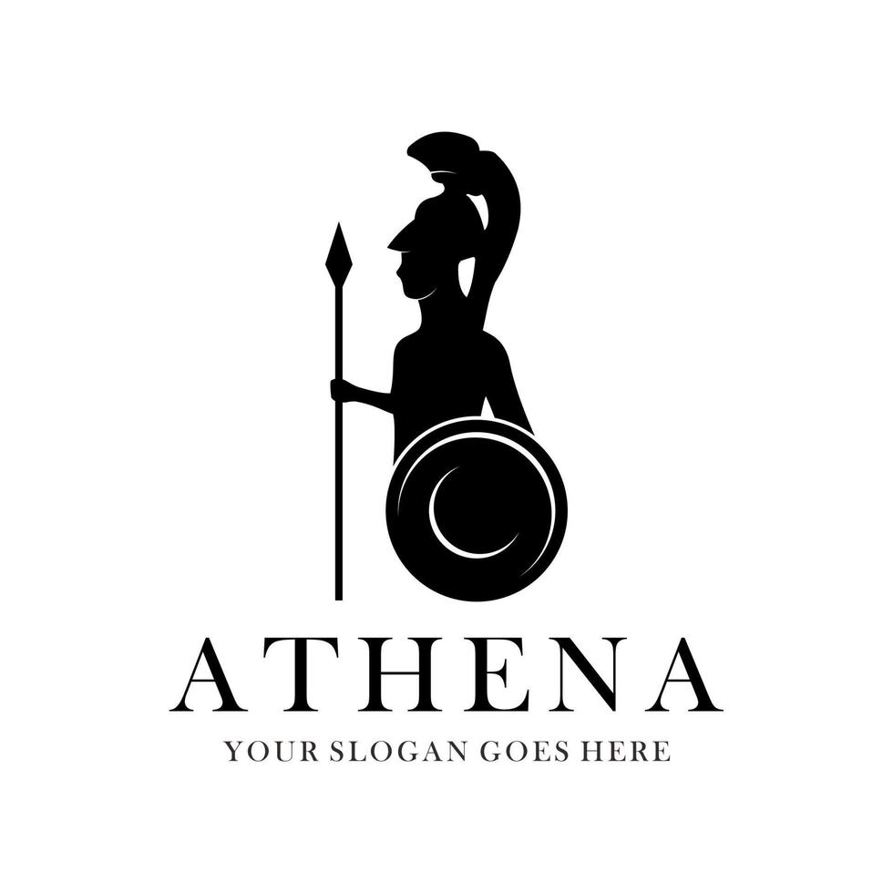 vecteur de logo athéna