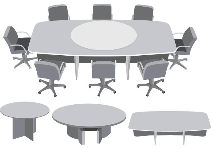 Vecteur de réunion de table ronde