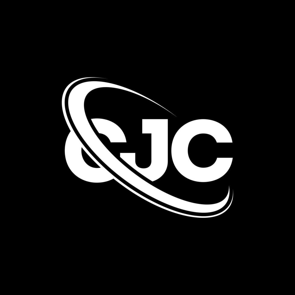 logo cjc. lettre cjc. création de logo de lettre cjc. initiales cjc logo lié avec cercle et logo monogramme majuscule. typographie cjc pour la technologie, les affaires et la marque immobilière. vecteur