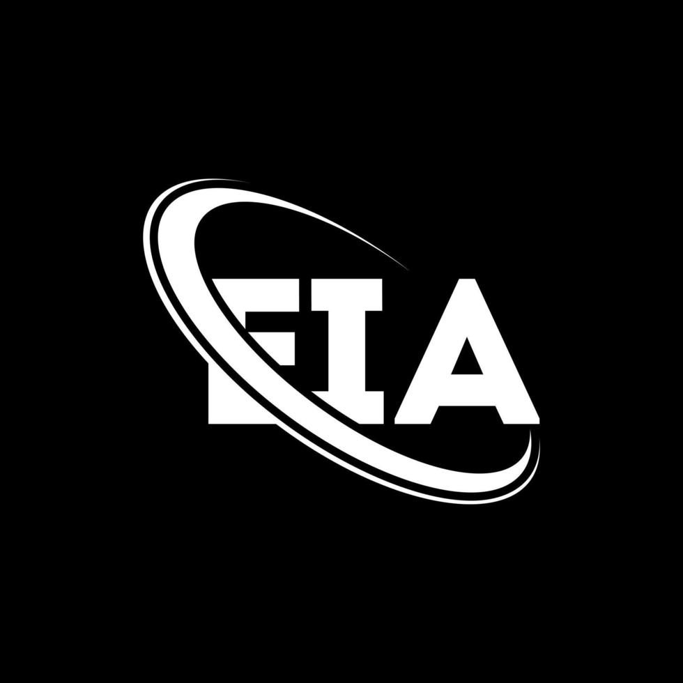 logo eia. lettre eia. création de logo de lettre eia. initiales logo eia liées par un cercle et un logo monogramme majuscule. typographie eia pour la technologie, les affaires et la marque immobilière. vecteur
