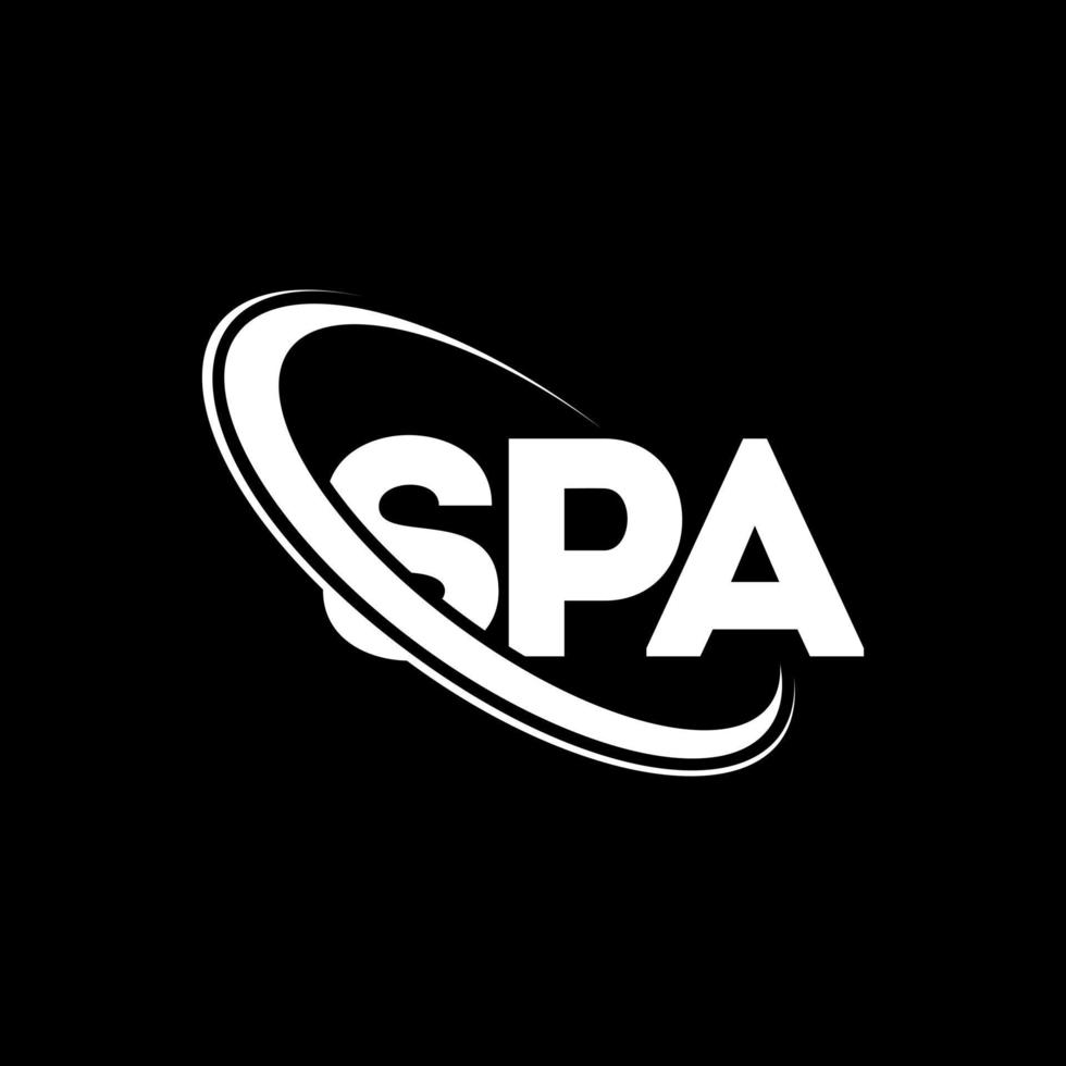 logo du spa. lettre thermale. création de logo de lettre de spa. initiales logo spa liées avec un cercle et un logo monogramme majuscule. typographie de spa pour la marque technologique, commerciale et immobilière. vecteur