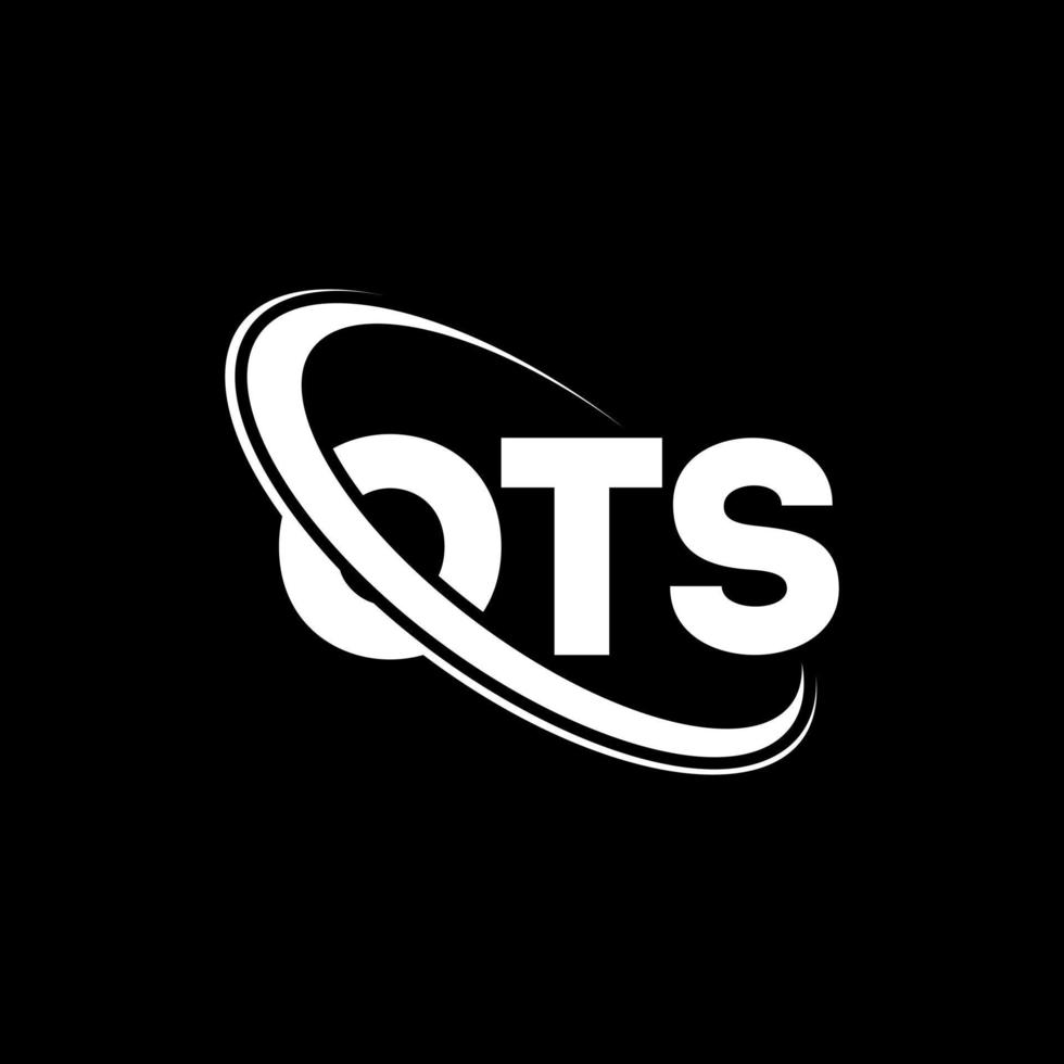 logo ots. sa lettre. création de logo de lettre ots. initiales logo ots liées avec un cercle et un logo monogramme majuscule. typographie ots pour la technologie, les affaires et la marque immobilière. vecteur