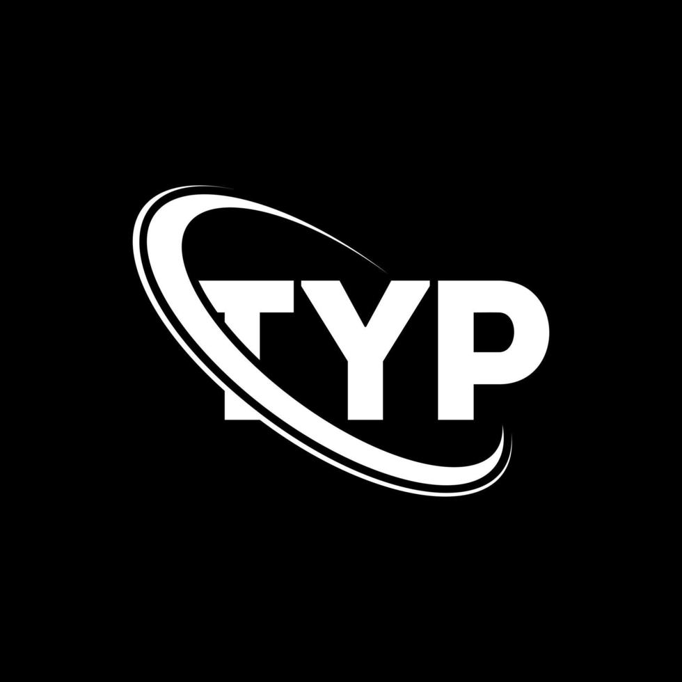 typo logo. lettre type. création de logo de lettre typ. initiales typ logo lié avec cercle et logo monogramme majuscule. typographie typographique pour la technologie, les affaires et la marque immobilière. vecteur
