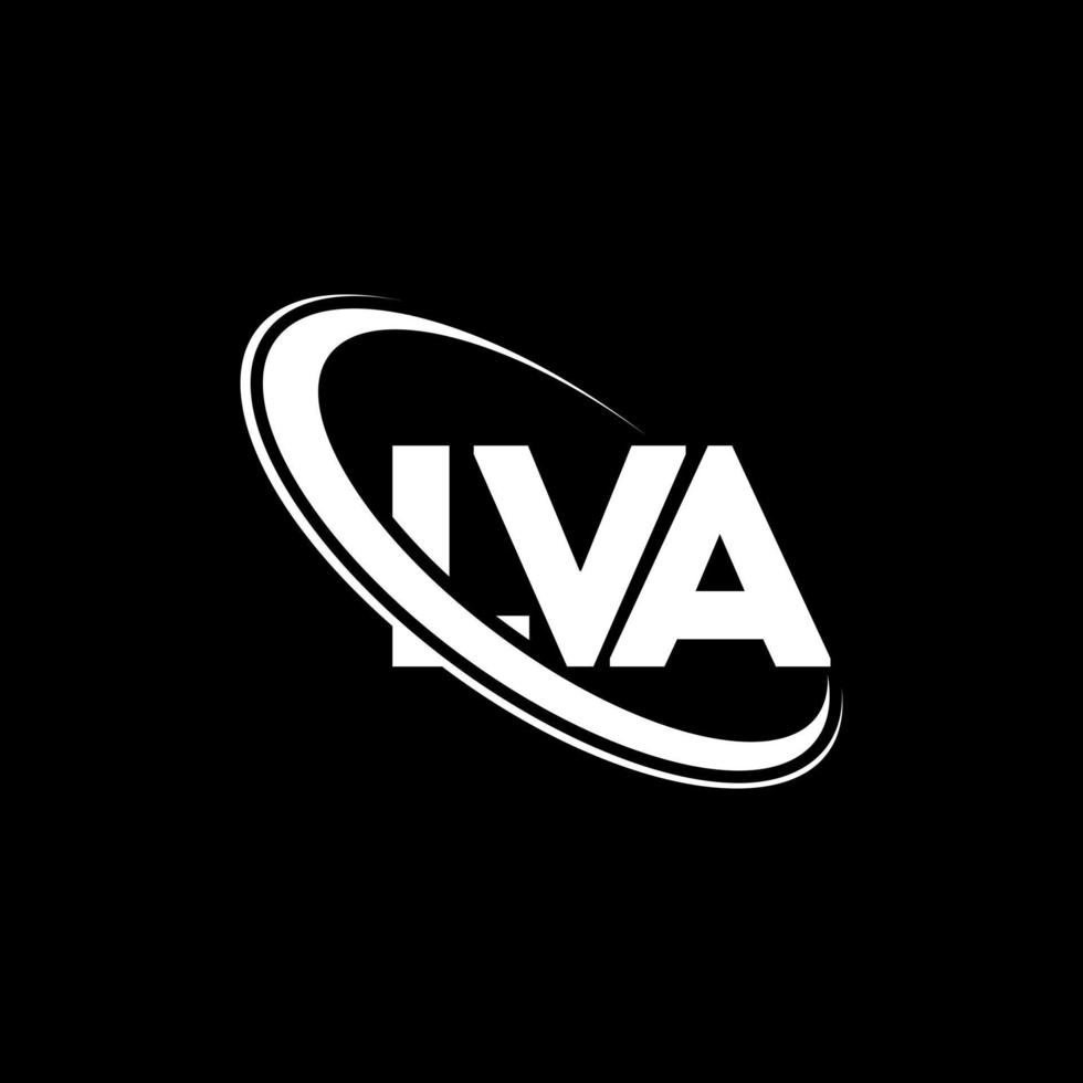 logo lva. lettre de lva. création de logo de lettre lva. initiales logo lva liées avec un cercle et un logo monogramme majuscule. typographie lva pour la technologie, les affaires et la marque immobilière. vecteur