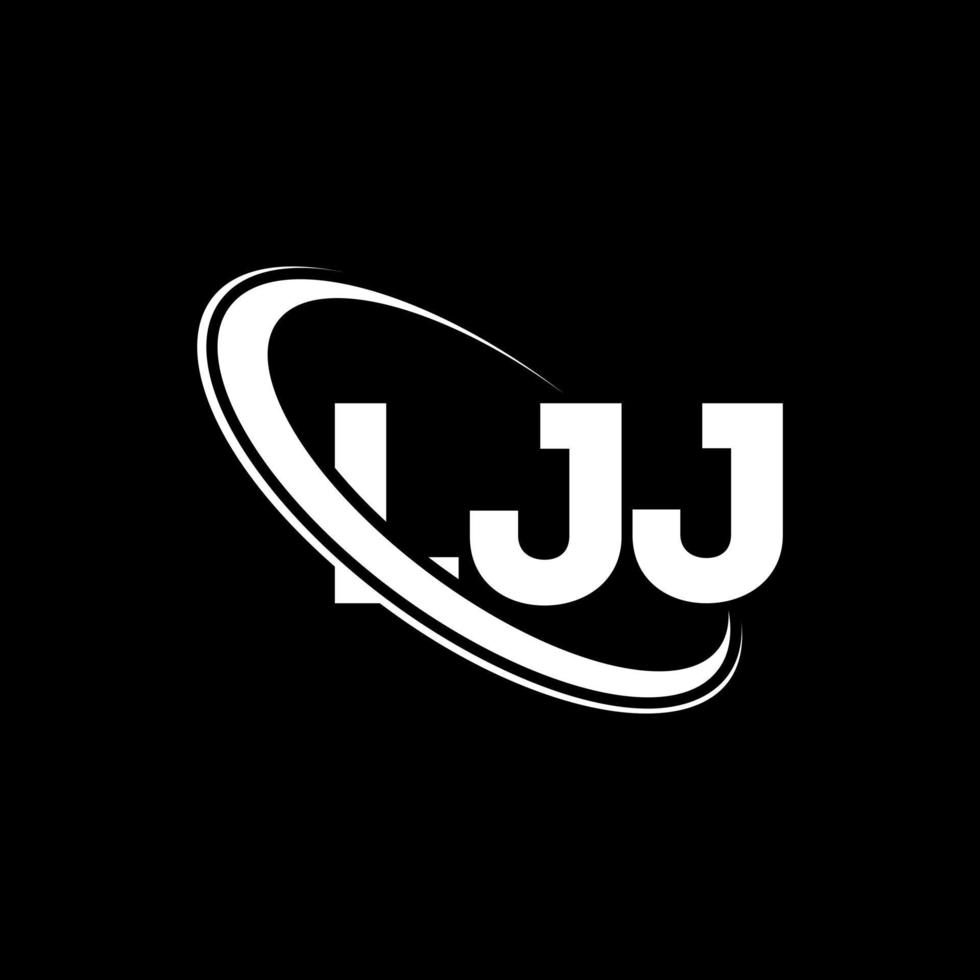 logo ljj. lettre ljj. création de logo de lettre ljj. initiales logo ljj liées avec un cercle et un logo monogramme majuscule. typographie ljj pour la technologie, les affaires et la marque immobilière. vecteur
