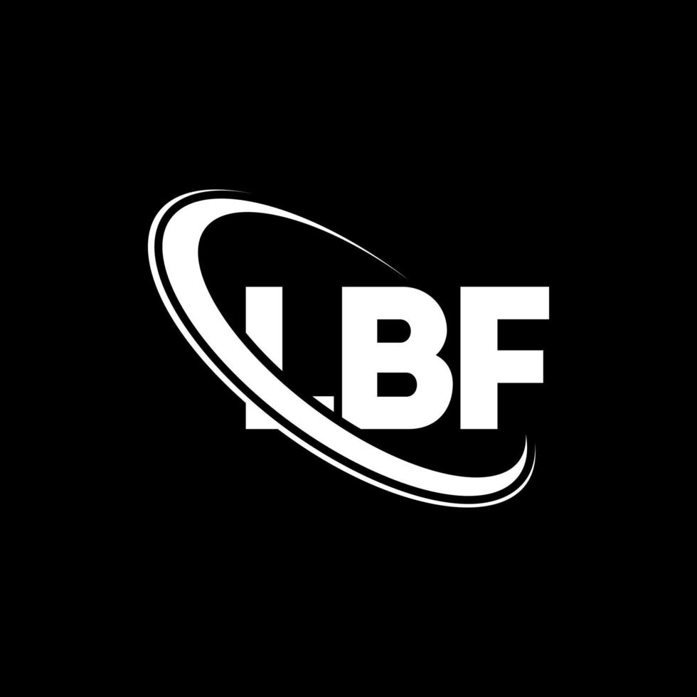 logo lbf. lettre lbf. création de logo de lettre lbf. initiales logo lbf liées avec un cercle et un logo monogramme majuscule. typographie lbf pour la technologie, les affaires et la marque immobilière. vecteur