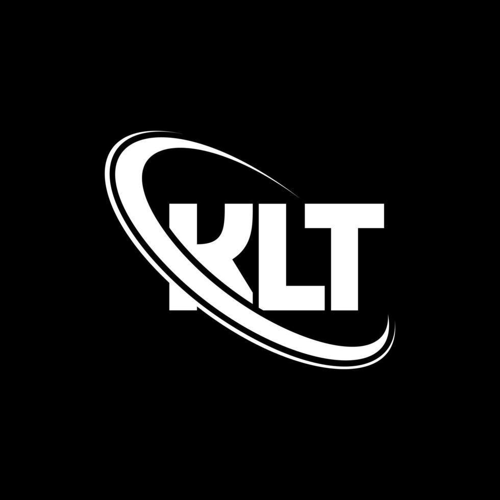 logo klt. lettre klt. création de logo de lettre klt. initiales logo klt liées avec un cercle et un logo monogramme majuscule. typographie klt pour la technologie, les affaires et la marque immobilière. vecteur