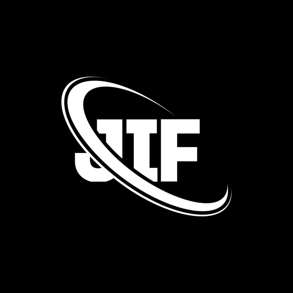 logo jif. lettre jif. création de logo de lettre jif. initiales jif logo lié avec cercle et logo monogramme majuscule. typographie jif pour la technologie, les affaires et la marque immobilière. vecteur