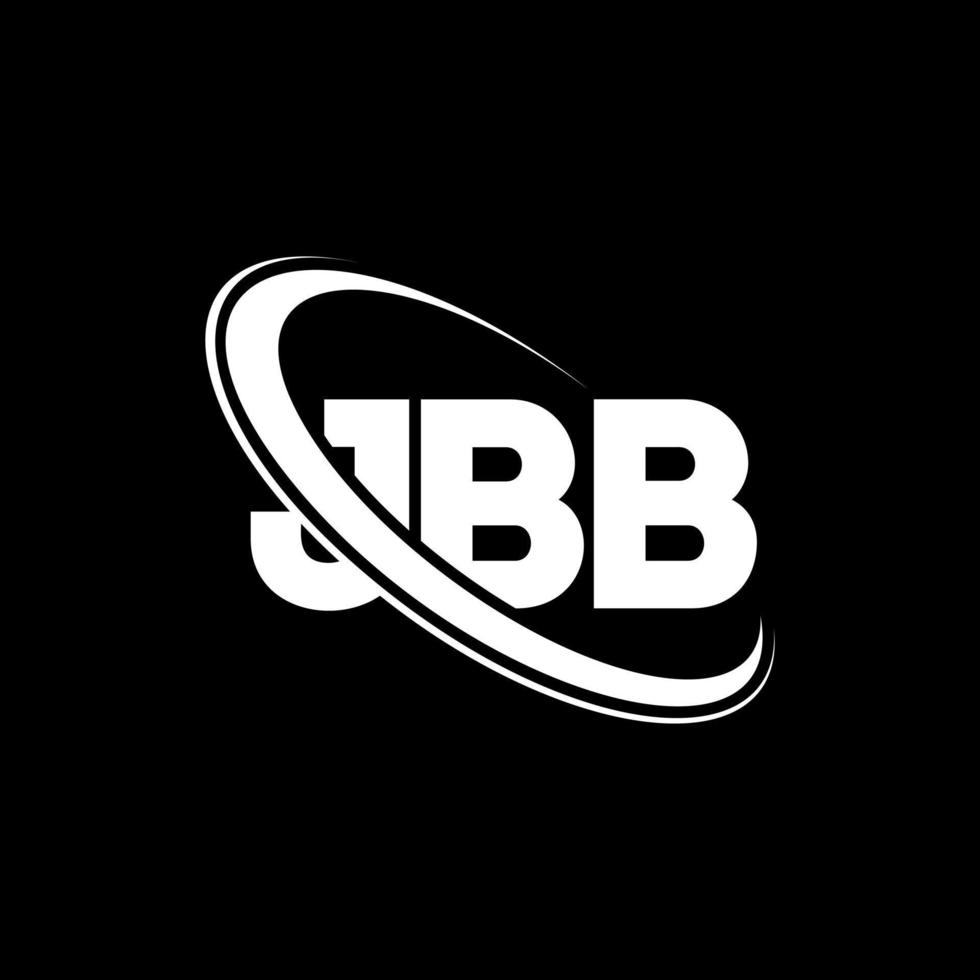 logo jbb. lettre jbb. création de logo de lettre jbb. initiales logo jbb liées avec un cercle et un logo monogramme majuscule. typographie jbb pour la marque technologique, commerciale et immobilière. vecteur