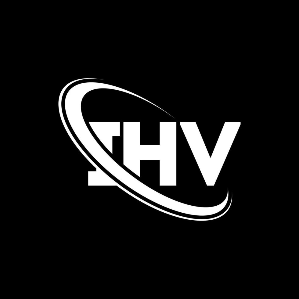 logo ihv. ma lettre. création de logo de lettre ihv. initiales logo ihv liées avec un cercle et un logo monogramme majuscule. typographie ihv pour la technologie, les affaires et la marque immobilière. vecteur