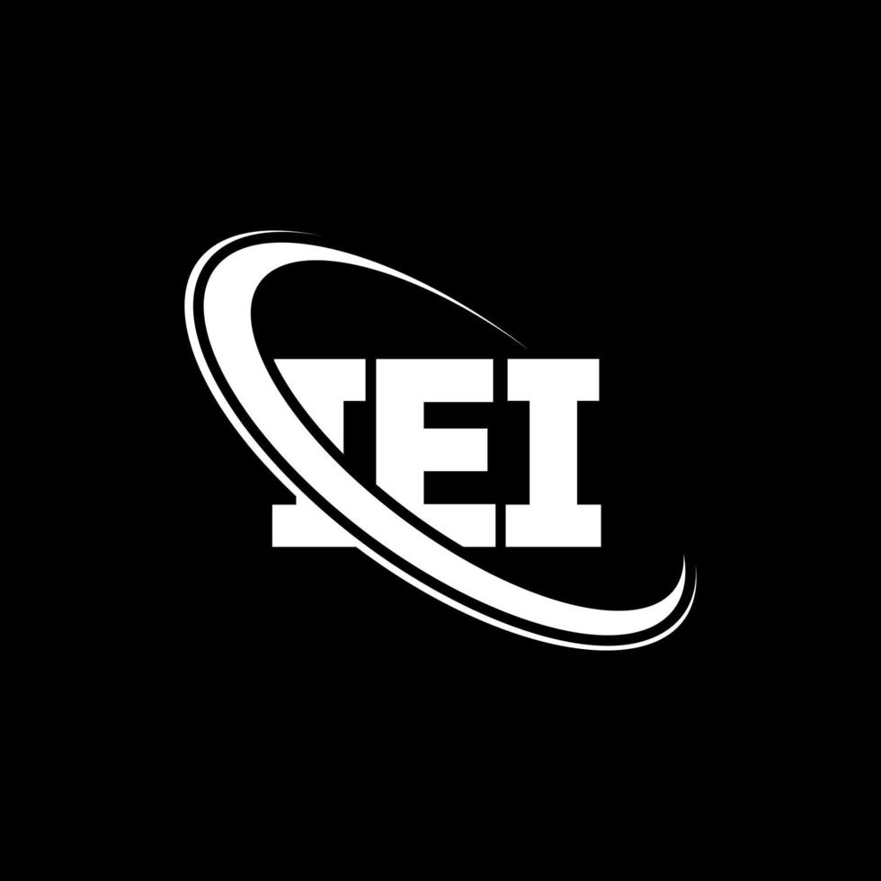 logo iei. c'est-à-dire lettre. création de logo de lettre iei. initiales logo iei liées par un cercle et un logo monogramme majuscule. typographie iei pour la technologie, les affaires et la marque immobilière. vecteur