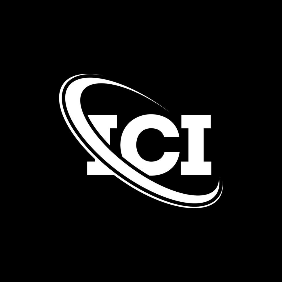 ici logo. ici lettre. création de logo de lettre ici. initiales ici logo lié avec cercle et logo monogramme majuscule. typographie ici pour la technologie, les affaires et la marque immobilière. vecteur