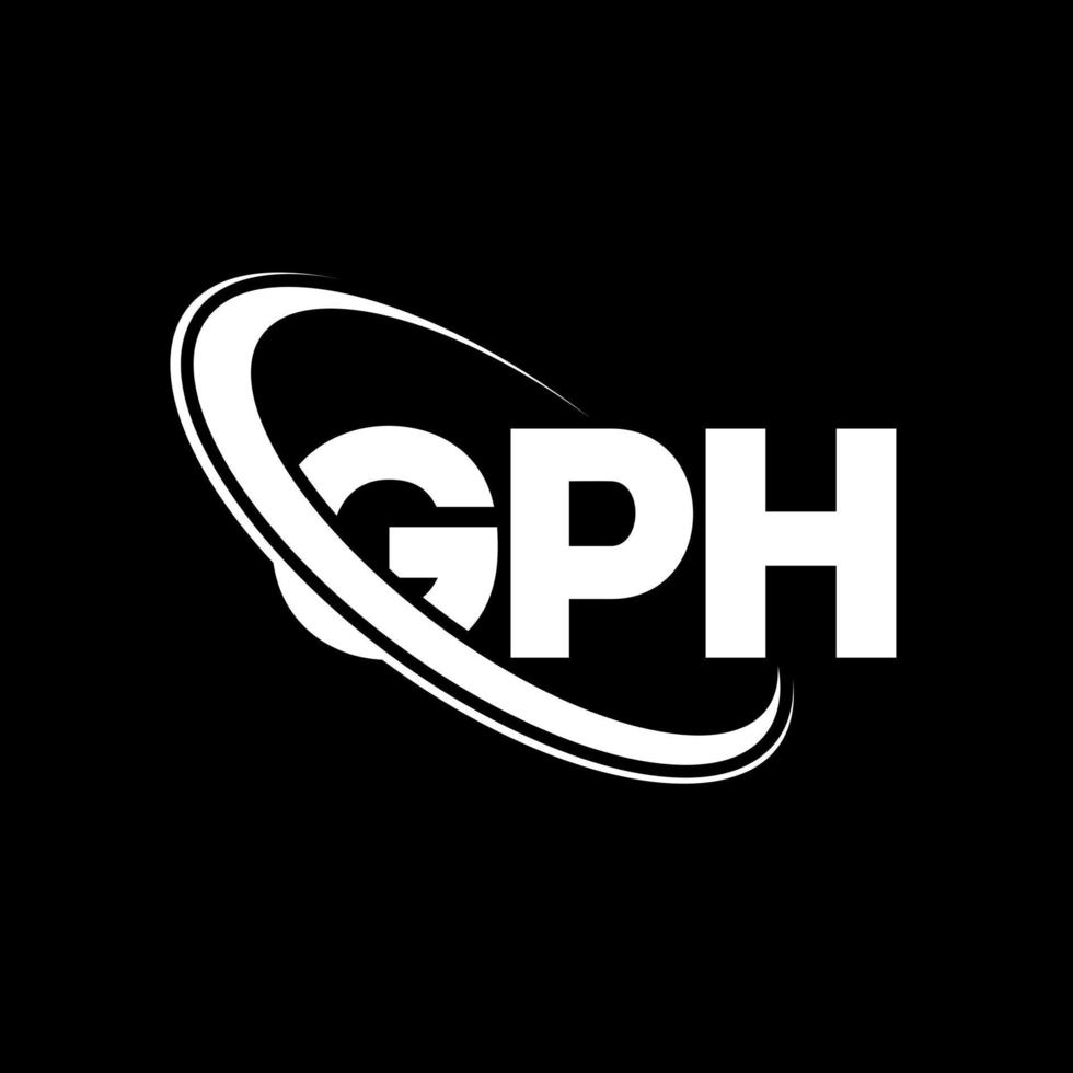 logo gph. lettre gph. création de logo de lettre gph. initiales logo gph liées avec un cercle et un logo monogramme majuscule. typographie gph pour la technologie, les affaires et la marque immobilière. vecteur