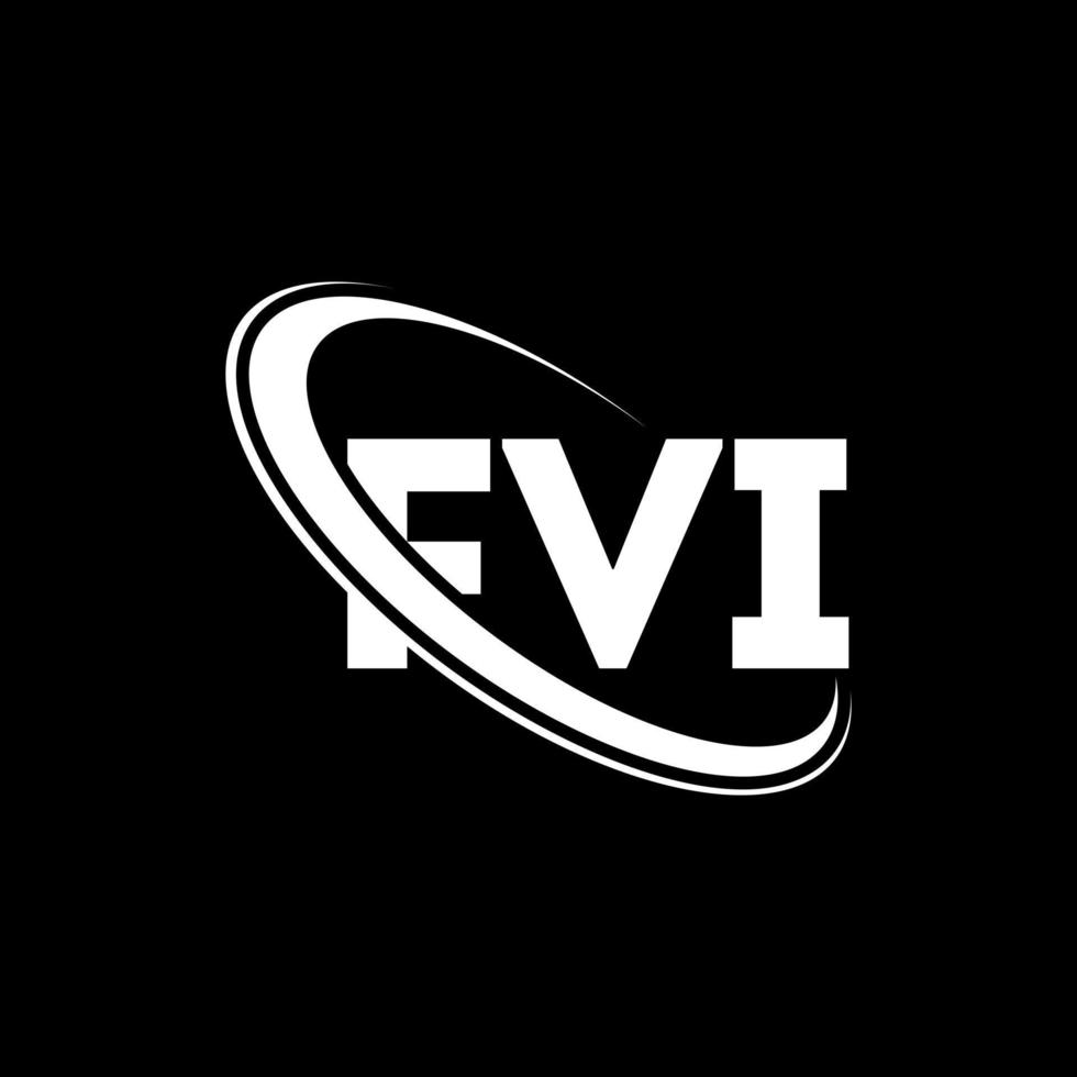 logo fvi. lettre fvi. création de logo de lettre fvi. initiales logo fvi liées avec un cercle et un logo monogramme majuscule. typographie fvi pour la technologie, les affaires et la marque immobilière. vecteur