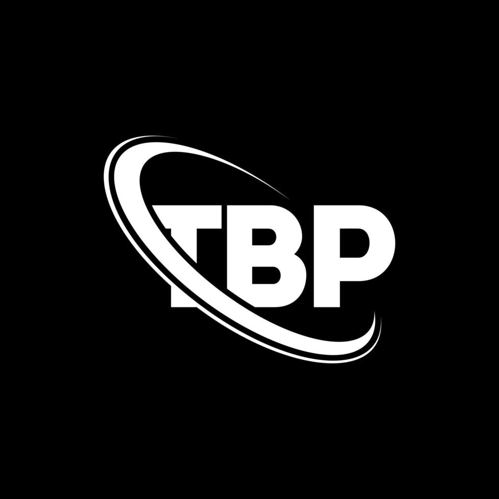 logo tbp. lettre tbp. création de logo de lettre tbp. initiales logo tbp liées par un cercle et un logo monogramme majuscule. typographie tbp pour la marque technologique, commerciale et immobilière. vecteur