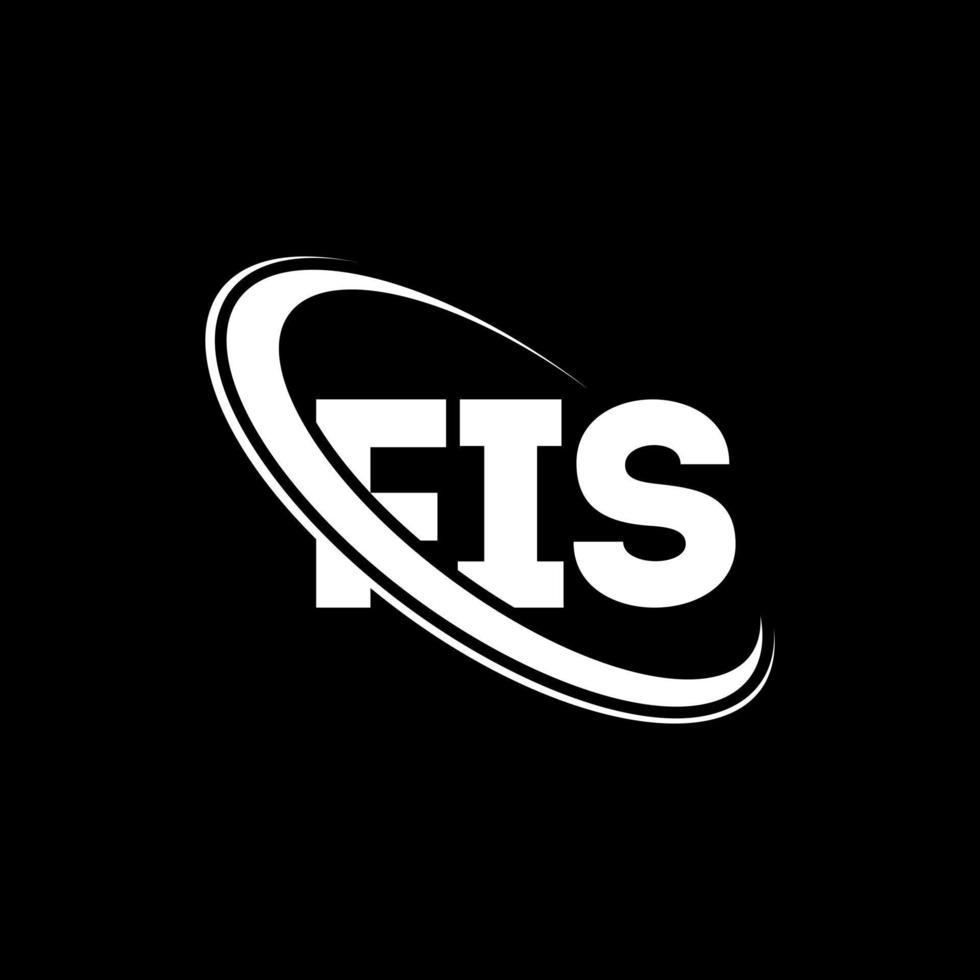 logo fis. sa lettre. création de logo de lettre fis. initiales logo fis liées avec un cercle et un logo monogramme majuscule. typographie fis pour la technologie, les affaires et la marque immobilière. vecteur