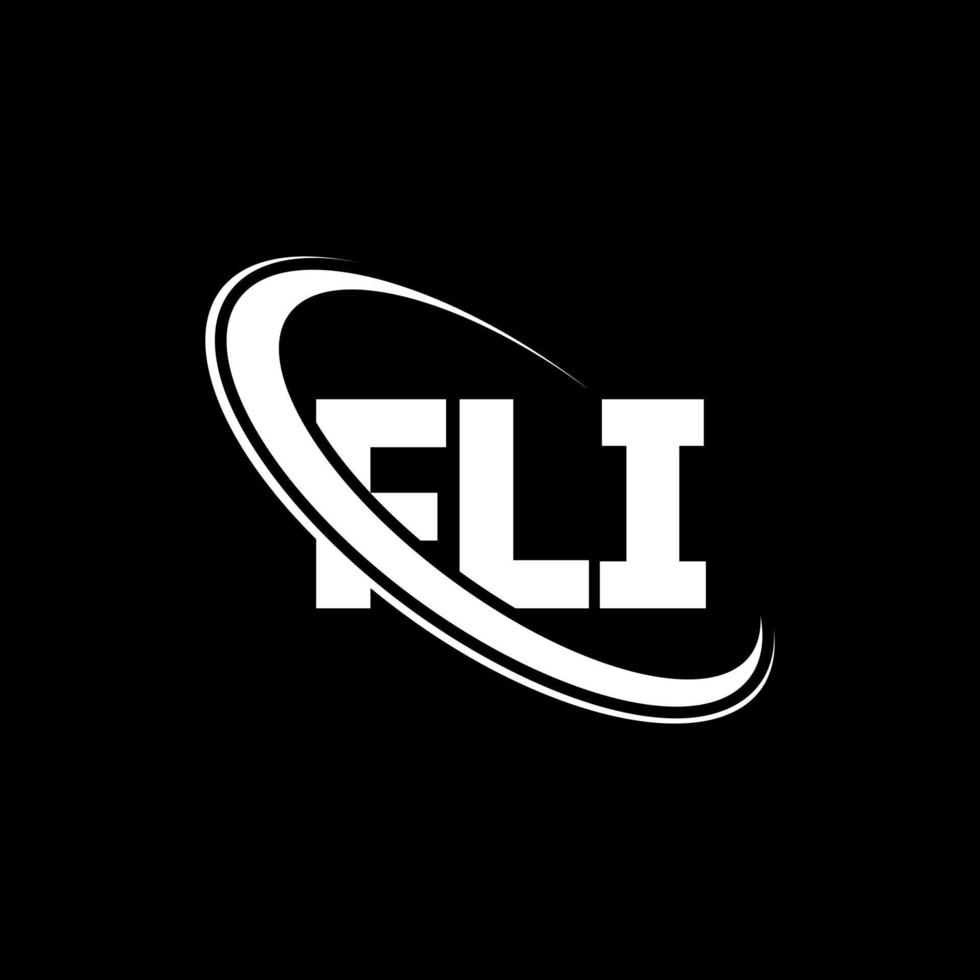 logo fli. lettre fli. création de logo de lettre fli. initiales logo fli liées avec un cercle et un logo monogramme majuscule. typographie fli pour la technologie, les affaires et la marque immobilière. vecteur