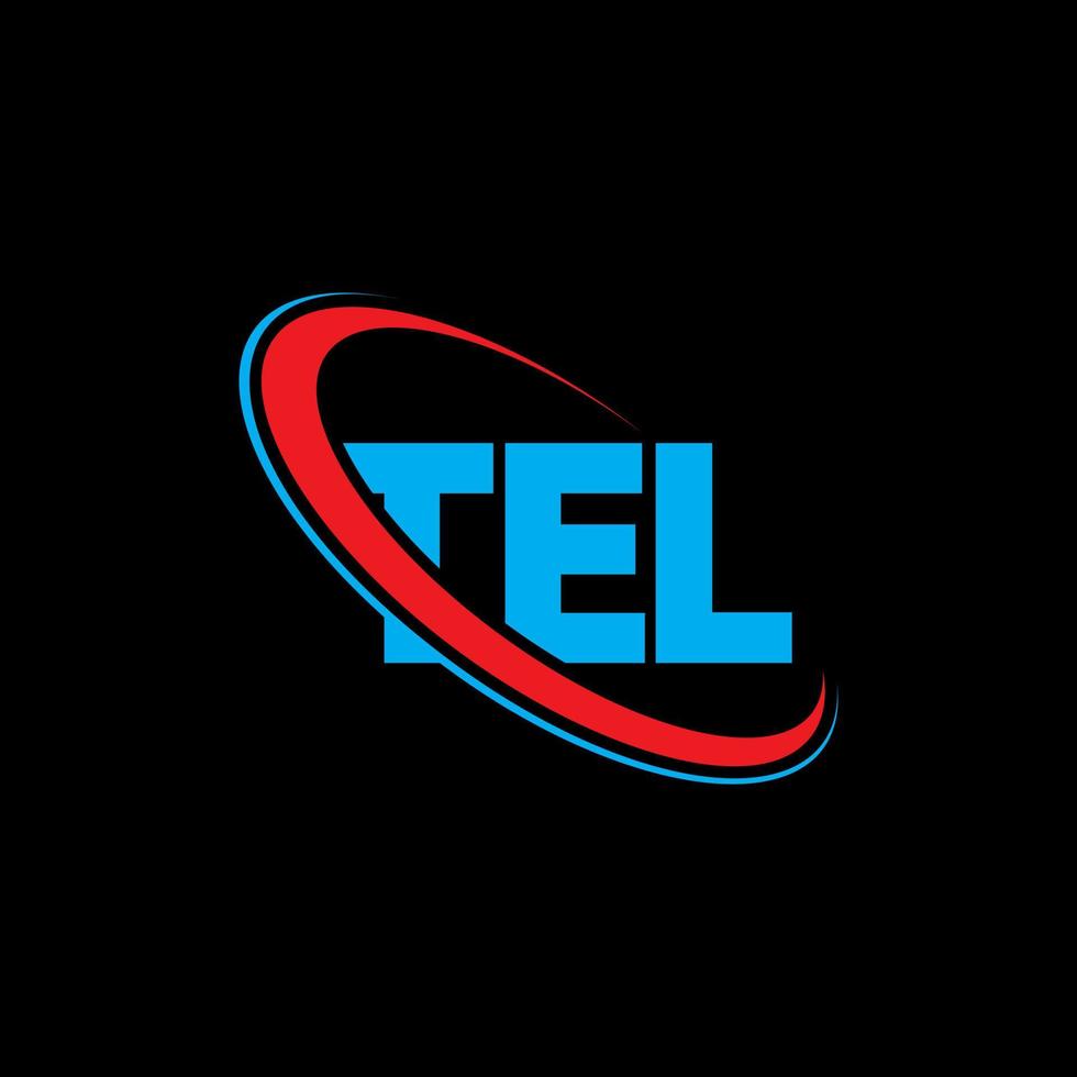 logo tél. lettre tél. création de logo de lettre de téléphone. initiales tel logo lié avec cercle et logo monogramme majuscule. typographie tel pour la technologie, les affaires et la marque immobilière. vecteur